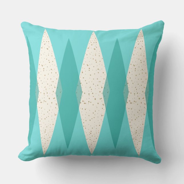 Midden-eeuwse moderne Argyle Sierkussen buitenshui (Voorkant)