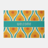 Midden-eeuwse moderne atoomdruppels Retropatropatr Deurmat (Voorkant)