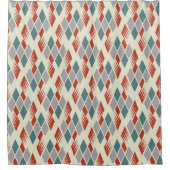 midden-eeuwse moderne atoomontwerpdouche Cu Douchegordijn (Voorkant)