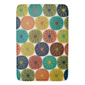 Midden-eeuwse moderne atoompatronen Retropatroon v Badmat (Voorkant Verticaal)