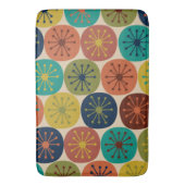 Midden-eeuwse moderne atoompatronen Retropatroon v Badmat (Voorkant Verticaal)