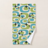 Midden-eeuwse moderne atoompatroon bad handdoek (Handdoek)