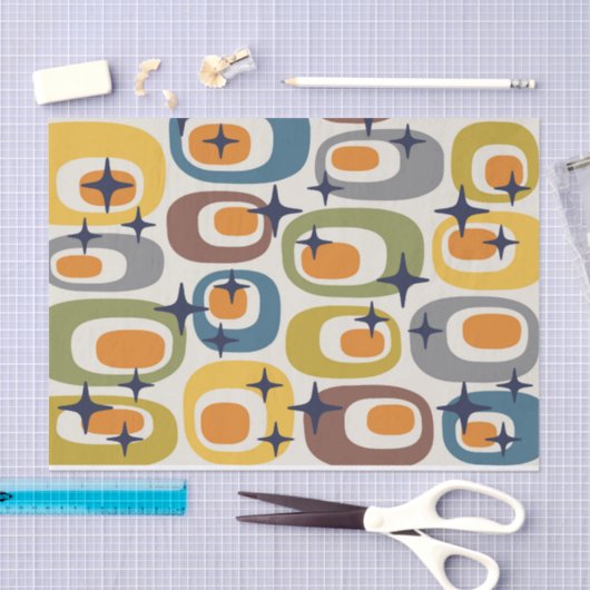 Midden-eeuwse moderne atoompatroon tissuepapier (Craft)