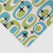 Midden-eeuwse moderne atoompatroon tissuepapier (Detail)