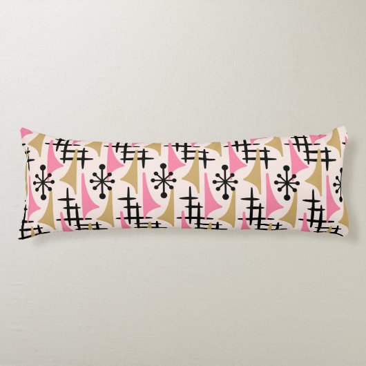 Midden-eeuwse moderne atoomtijdperk lichaamskussen (Voorkant)