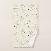 Midden-eeuwse moderne atoomtijdperk, roompatroon bad handdoek (Handdoek)