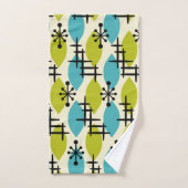 Midden-eeuwse moderne atoomvalpatronen bad handdoek (Handdoek)