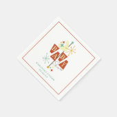 Midden-eeuwse moderne baby shower servetten (Hoek)