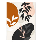 Midden-eeuwse moderne bladeren foto afdruk (Voorkant)