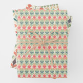 Midden-eeuwse moderne Boho pastelkunst Inpakpapier Vel (In situ)