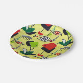 Midden-eeuwse moderne Bord voor atoomvispapier (Gekanteld)