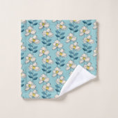 Midden-eeuwse moderne Floral Leaf Pattern Bad Handdoek (Wasdoekje)