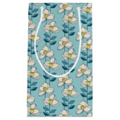 Midden-eeuwse moderne Floral Leaf Pattern Klein Cadeauzakje (Voorkant)