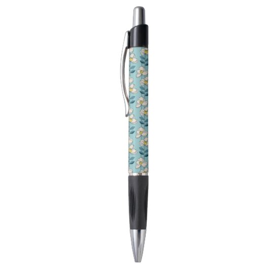 Midden-eeuwse moderne Floral Leaf Pattern Pen (Top (Verticaal))