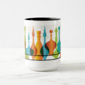 Midden-eeuwse moderne glazen vazen mok (Midden)