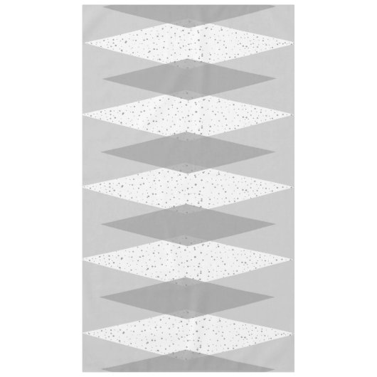 Midden-eeuwse moderne grijze argyle-tablet tafelkleed (Voorkant)