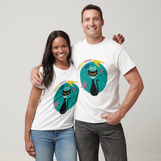 Midden-eeuwse moderne I heb ruimte kat nodig T-shirt (Unisex)
