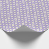 Midden-eeuwse moderne lavendel Paarse geometrische Cadeaupapier (Hoek)