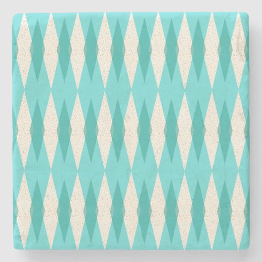 Midden-eeuwse moderne Onderzetter van Argyle Marbl (Voorkant)