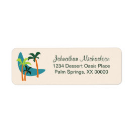 Midden-eeuwse moderne palmverpakking etiket