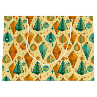 Midden-Eeuwse Moderne Retro Kerst Atoom Ornament Groot Cadeauzakje