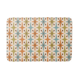Midden-eeuwse moderne Starburst Patroon Badmat