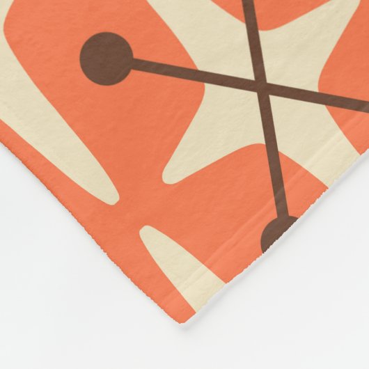 Midden-eeuwse moderne Starburst Patroon Fleece Deken (Hoek)