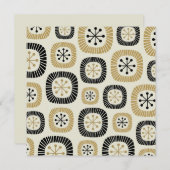 Midden-eeuwse moderne Starburst Patroon Kaart (Voorkant / Achterkant)