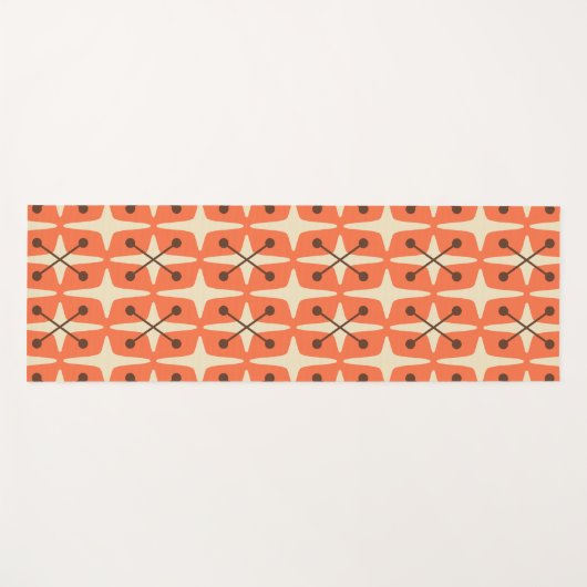 Midden-eeuwse moderne Starburst Patroon Yogamat (Voorkant (horizontaal))