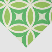 Midden-eeuwse moderne sterrenbeelden cirkels groen tissuepapier (Detail)