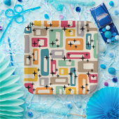 Midden-eeuwse moderne stijl papieren bordje (Feest)