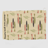 Midden-eeuwse moderne vis golfhanddoek (Horizontaal)