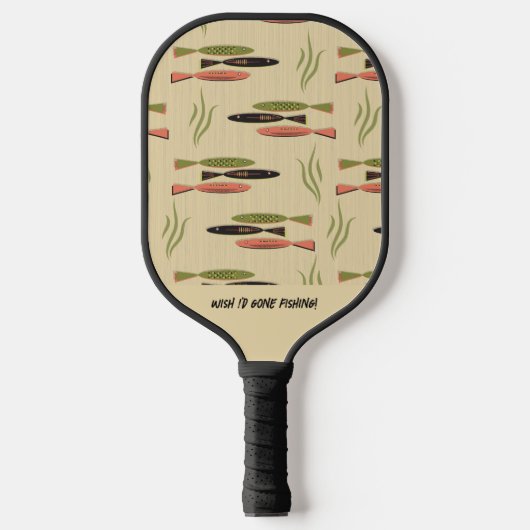 Midden-eeuwse moderne vis pickleball paddle (Voorkant)