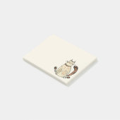 Midden eeuwse Retro Kitty Kat Post-it® Notes (Schuin)