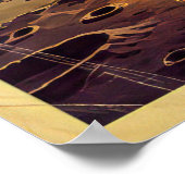 Midden-eeuwse  Sci-Fi Space Travel Illustrati Poster (Hoek)