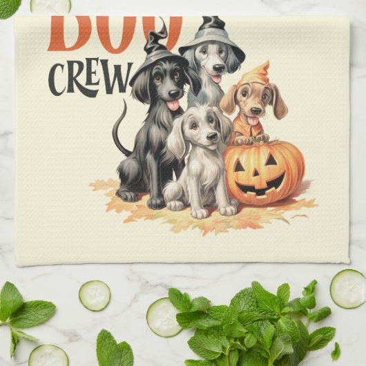Midden-eeuwse  stijl "The Boo Crew" Theedoek (Gevouwen)