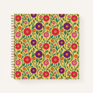 Midden-Eeuwse wijnbloem Tuinslinger Gele Notitieboek