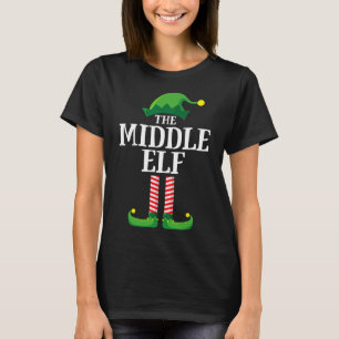 Midden Elf Shirt Matching Familie Fun Broer Groep
