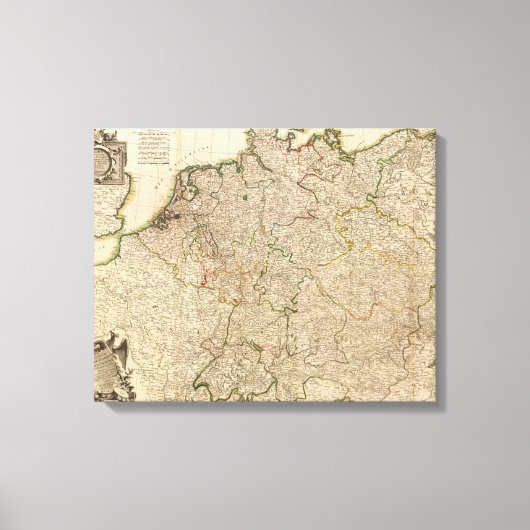Midden-Europa Canvas Afdruk (Voorkant)