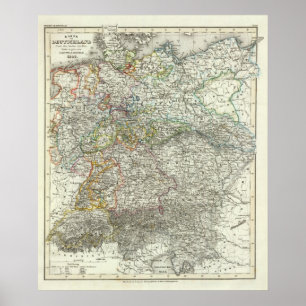 Midden-Europa, Duitsland, Polen Poster