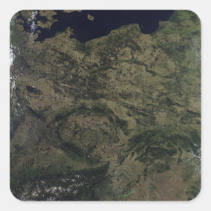 Midden-Europa Vierkante Sticker