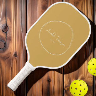 Midden-euw Modern Zand Zonsopgang Lettertype naa Pickleball Paddle