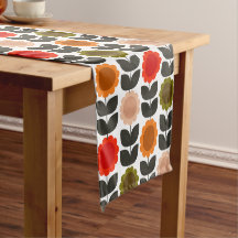 Midden-euwse moderne gekleurde retro groovy bloeme