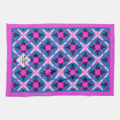 Midden-euwse moderne levendige kleuren thee theedoek (Horizontaal)