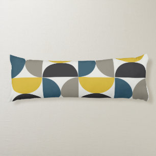 Midden-euwse moderne Turmer Gunmetal en blauw Lichaamskussen