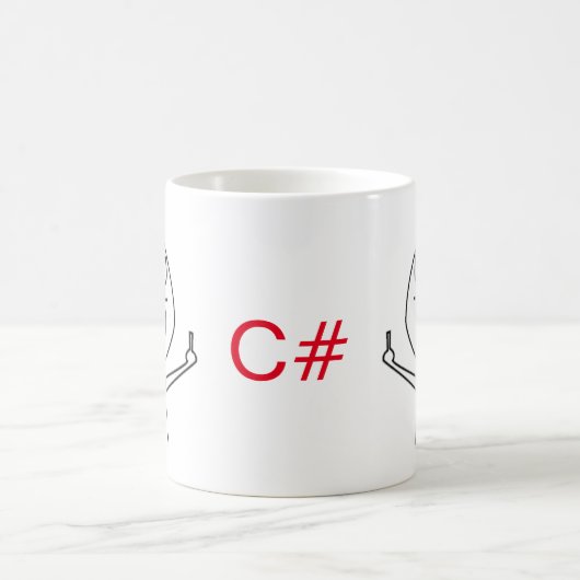 Midden-flinger C# Mok koffie van programmeurs (Center)