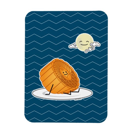 Midden-herfst van het festival van Moon cake lunar Magneet (Verticaal)