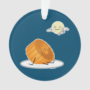 Midden-herfst van het festival van Moon cake lunar Ornament