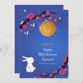 Midden-herfstfestival Mooncake Flat Kaart (Voorkant / Achterkant)