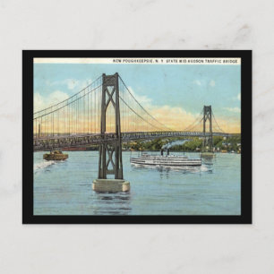 Midden-Hudson Bridge, Poughkeepsie 1930  Briefkaart